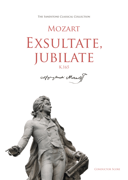 Exsultate, jubilate, K.165 Conductor Score (A4 Size) feat. Mozart Alleluja (arr. Sandstone Music)