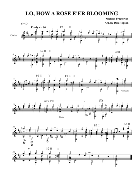 Lo, How a Rose E'er Blooming (arr. Dan Hopson)