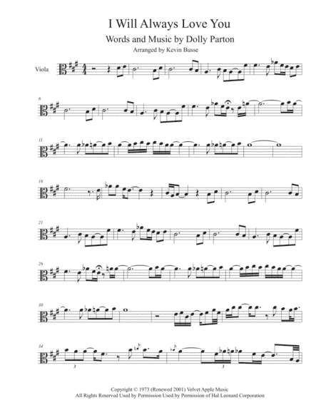 I Will Always Love You (arr. Kevin Busse)
