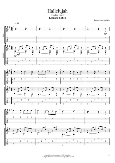 Hallelujah (arr. Alex Bett)