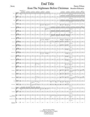 End Title - Score Only (arr. Brandon Hokeness)