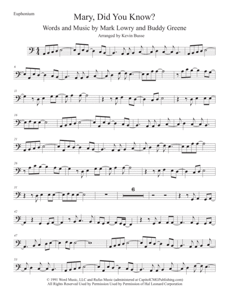 Mary, Did You Know? (arr. Kevin Busse)