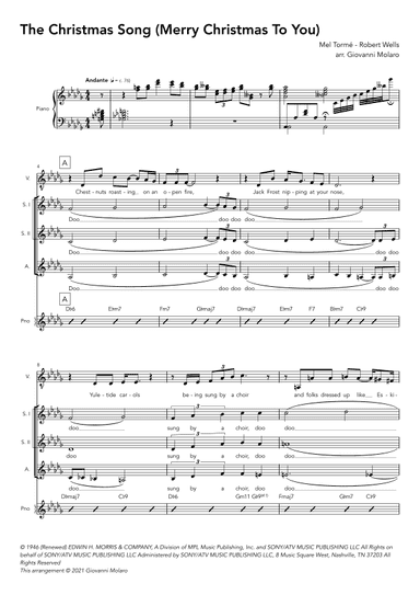 The Christmas Song (chestnuts Roasting On An Open Fire) (arr. Giovanni Molaro)