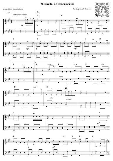 Minueto de Boccherini (arr. Sérgio Matias da Cunha)