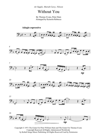 Without You (arr. Kaiserin Rebecca)