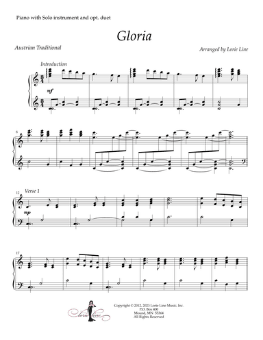 Gloria (arr. Lorie Line)