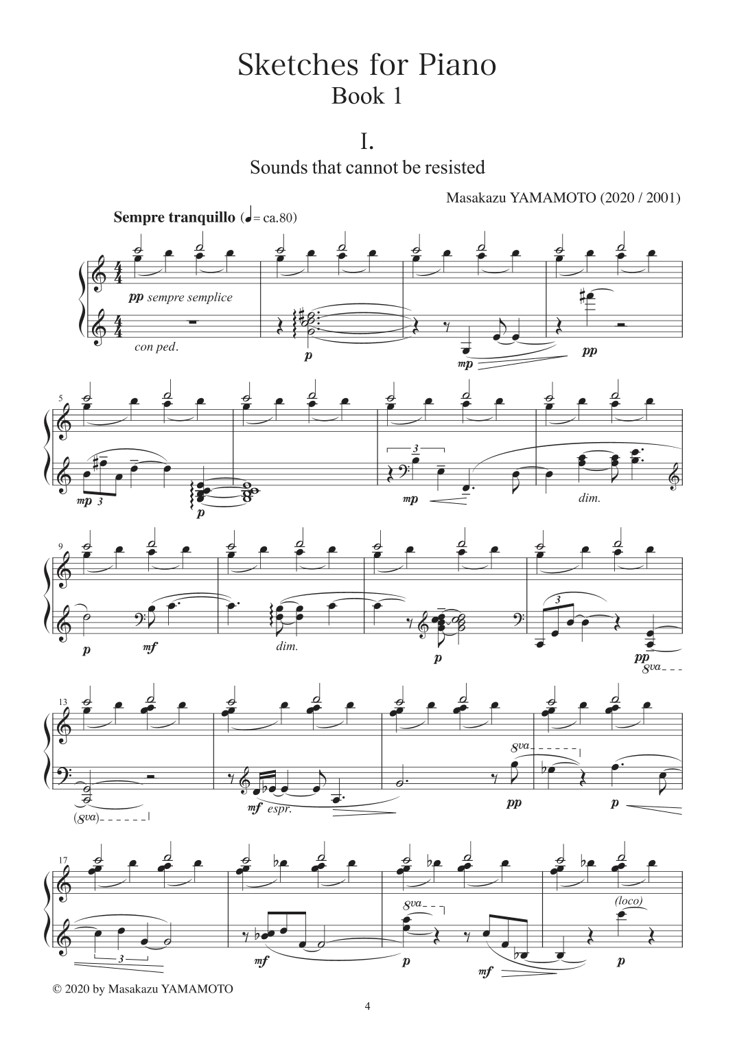 Sketches for piano Book 1 (5 pieces)