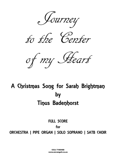 Journey to the Center of my Heart - Score