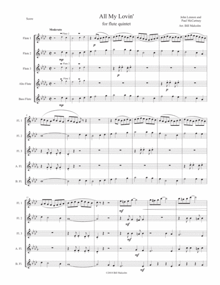 All My Loving (arr. Bill Malcolm)
