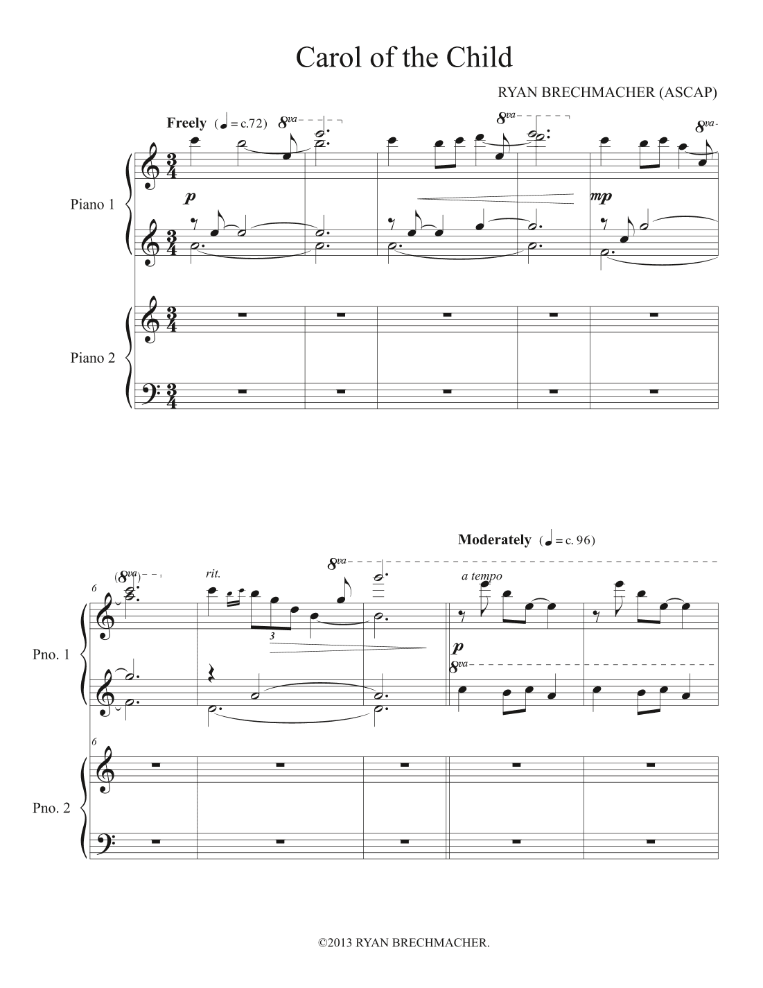 Carol of the Child (arr. Ryan Brechmacher)