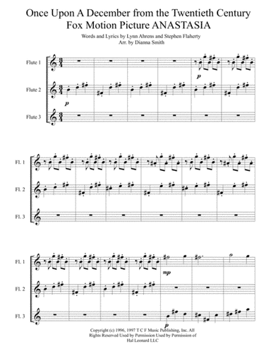 Once Upon A December from the Twentieth Century Fox Motion Picture ANASTASIA (arr. Dianna Smith)
