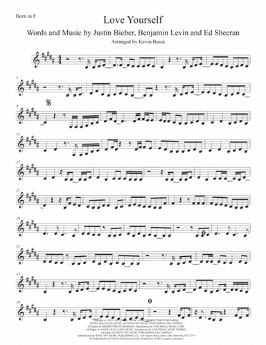 Love Yourself (arr. Kevin Busse)