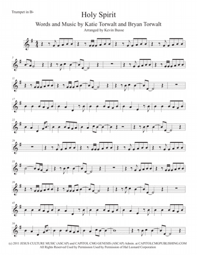 Holy Spirit (arr. Kevin Busse)