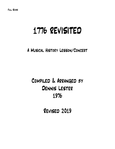 1776 Revisited (arr. Dennis Lester)