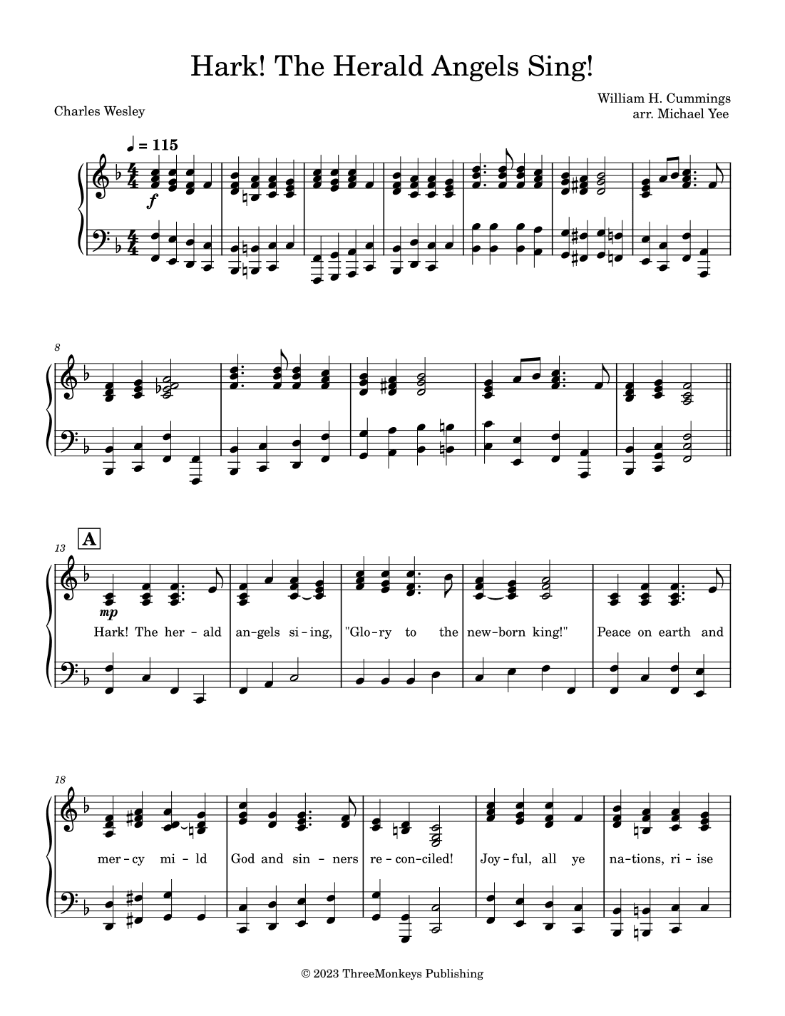 Hark! The Herald Angels Sing! (arr. Michael Yee)