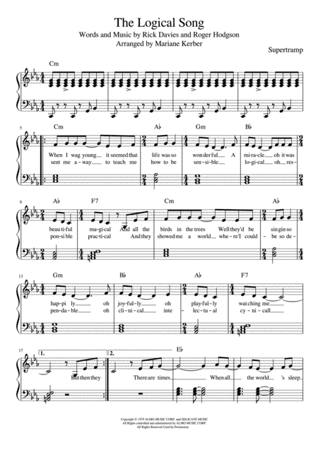 Logical Song (arr. Mariane Kerber)