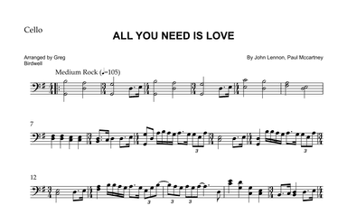 All You Need Is Love (arr. Greg Birdwell)