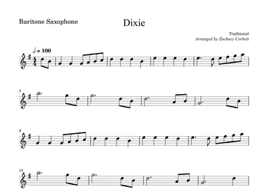 Dixie (arr. Zachary Corbett)