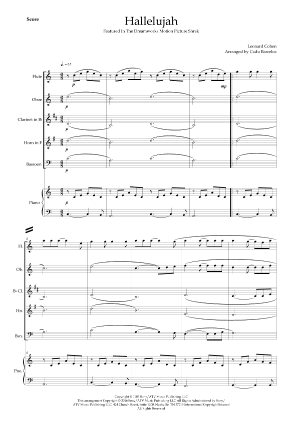 Hallelujah (arr. Cadu Barcelos)