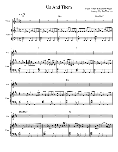 Us And Them (arr. Ian Meacom)