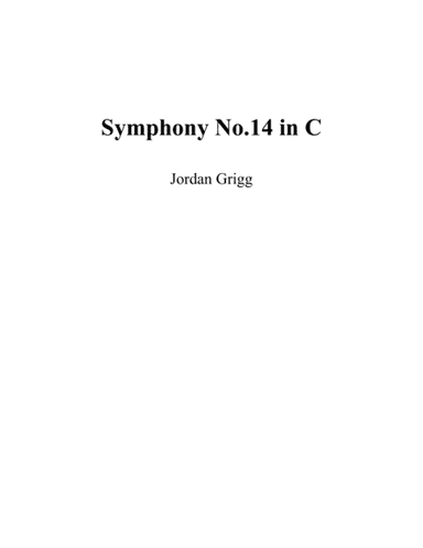 Symphony No.14 in C Score and parts