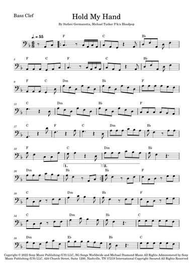 Hold My Hand (arr. Fabio Eduardo de Oliveira)
