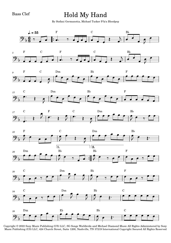 Hold My Hand (arr. Fabio Eduardo de Oliveira)