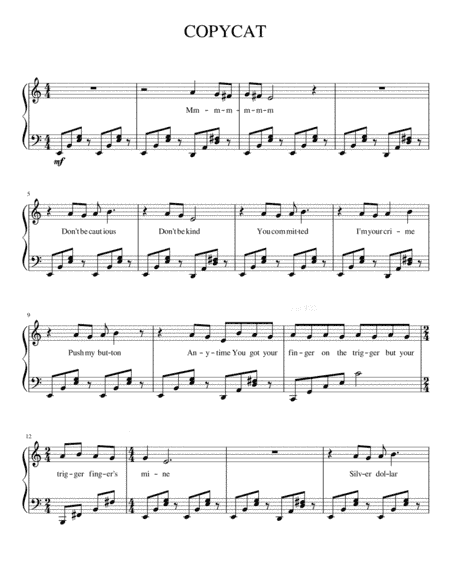 Copycat (arr. Finneas O'Connell, Billie Eilish O'Connell)