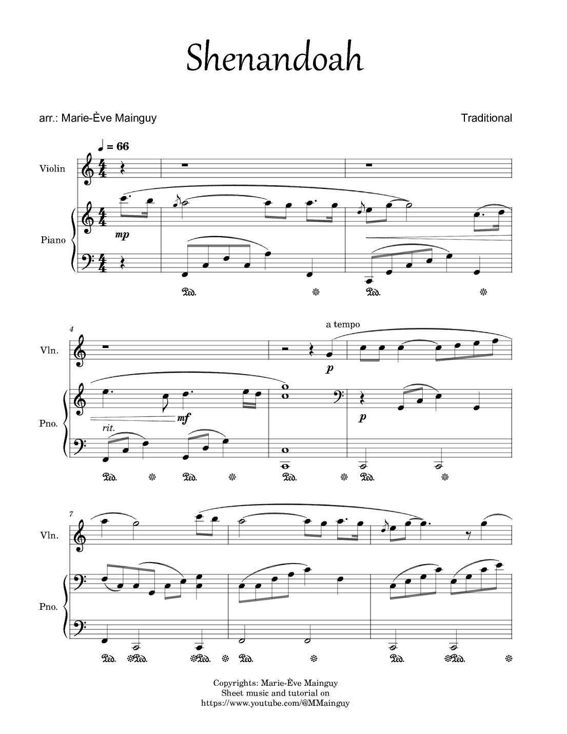Shenandoah (arr. Marie-Ève Mainguy)