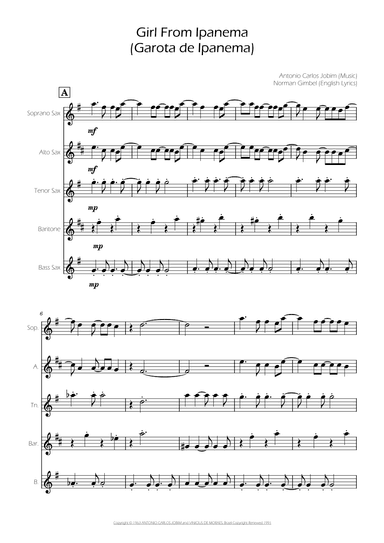 The Girl From Ipanema (garôta De Ipanema) (arr. Ygor Nunes)