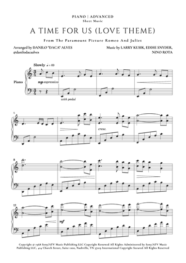 A Time For Us (love Theme) (arr. Danilo "Daca" Alves)