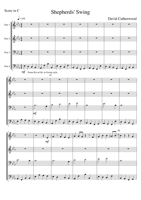 Shepherds' Swing - A Flexible Band/Ensemble arrangement of 'While Shepherd's watched'