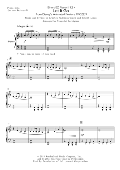 Let It Go (from Frozen) (arr. Tsuyoshi Yoroiguma)
