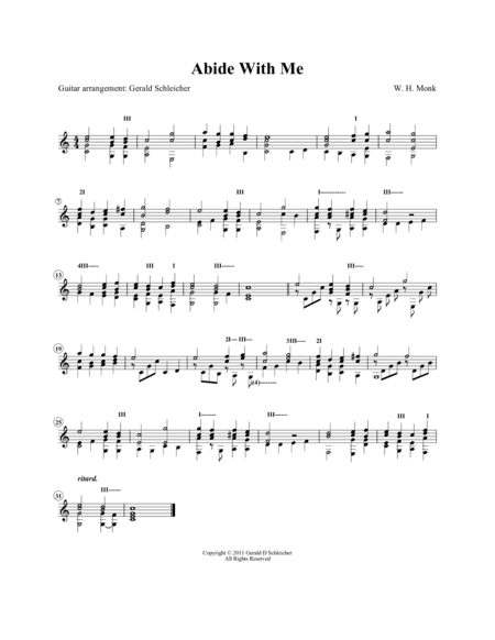 Abide With Me (arr. Gerald Schleicher)