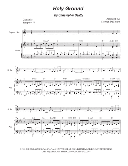 Holy Ground (arr. Stephen DeCesare)