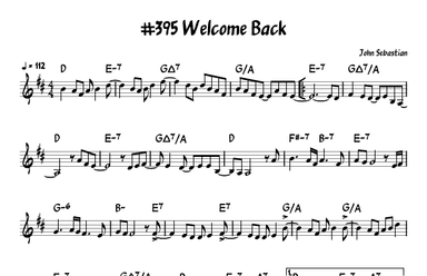 Welcome Back (arr. John Fries)