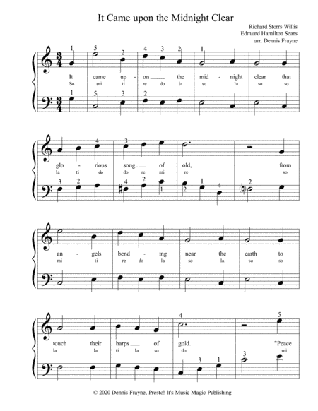 It Came upon the Midnight Clear (It Came upon a Midnight Clear) (arr. Dennis Frayne)