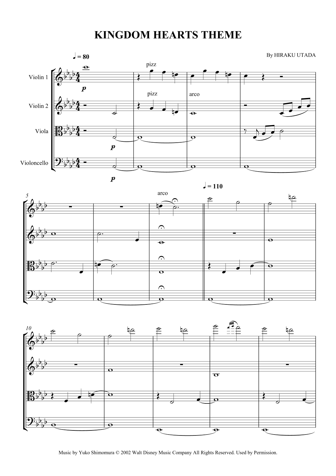 Kingdom Hearts Theme (arr. SCMusic)