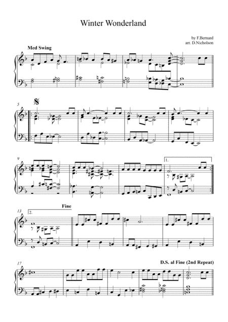 Winter Wonderland (arr. Daniel Nicholson)