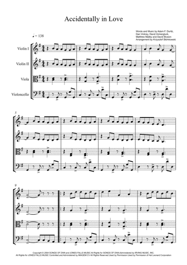 Accidentally In Love (arr. Krzysztof Słomkowski)