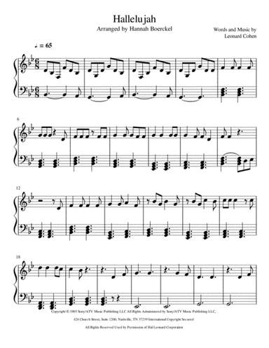 Hallelujah (arr. Hannah Boerckel)