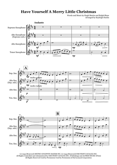 Have Yourself A Merry Little Christmas (arr. Kayleigh Huelin)