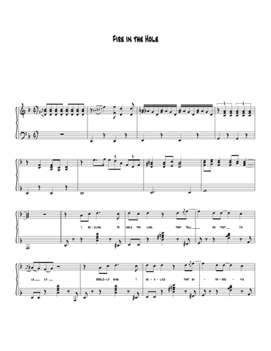 Fire In The Hole (arr. Biegler)