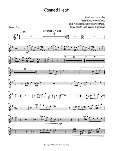 Canned Heat (arr. David Lartey)