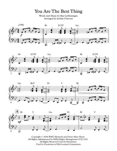 You Are The Best Thing (arr. Jordan Clawson)