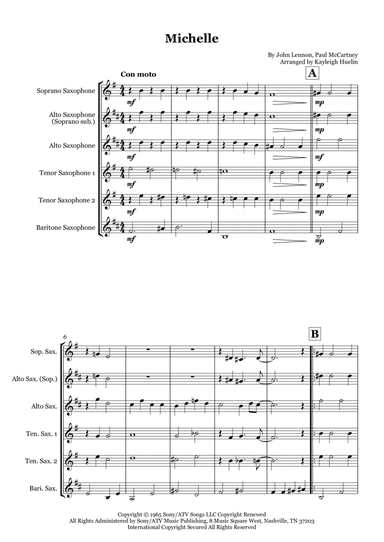 Michelle (arr. Kayleigh Huelin)