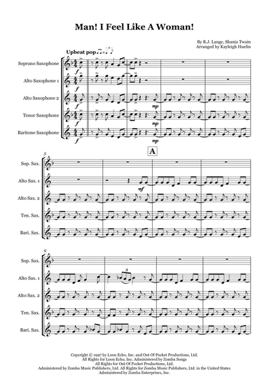 Man! I Feel Like A Woman! (arr. Kayleigh Huelin)