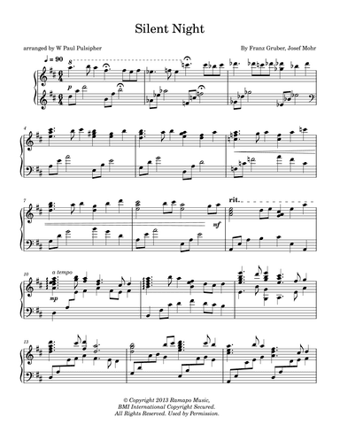 Silent Night (arr. W Paul Pulsipher)