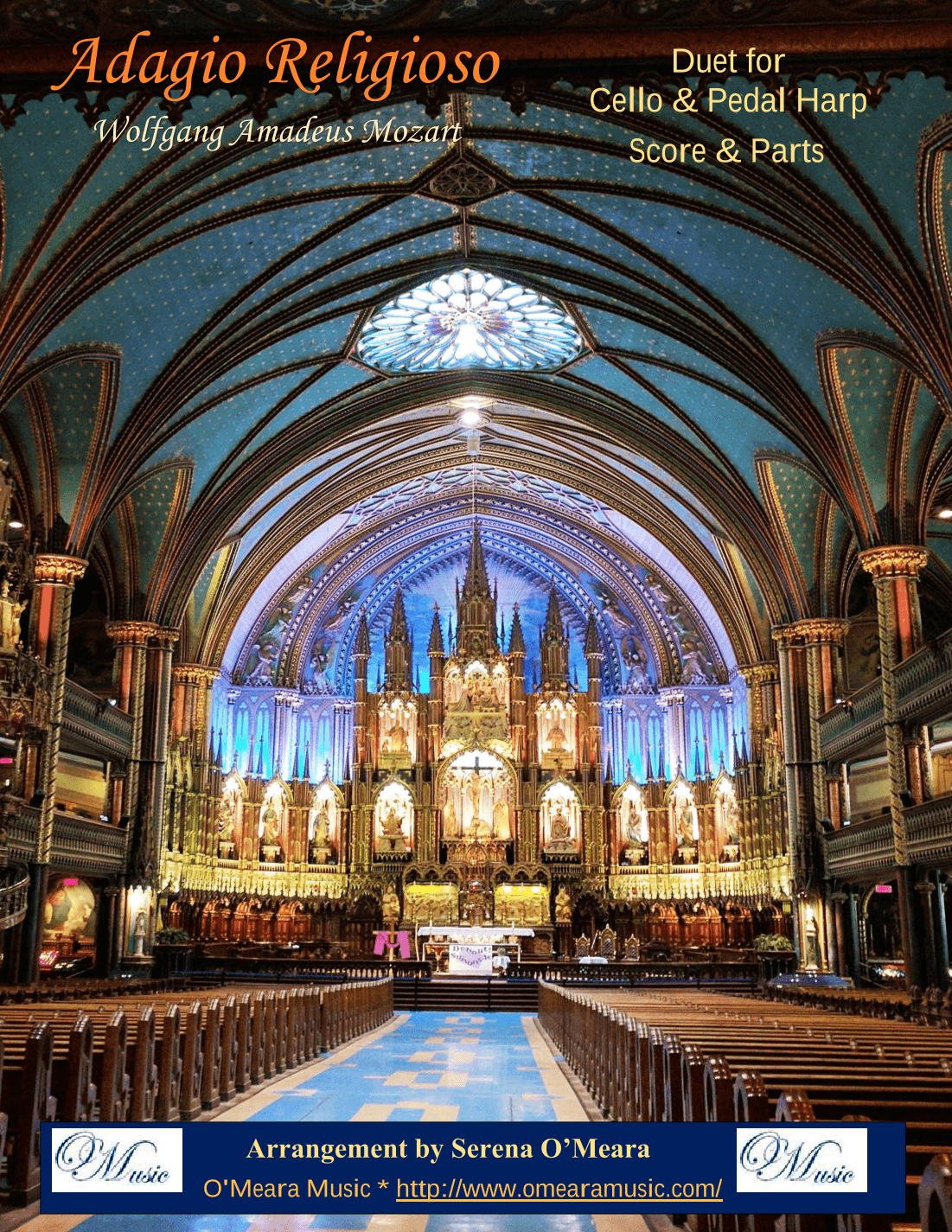Adagio Religioso, K622, Duet for Cello & Pedal Harp (arr. Serena O'Meara)