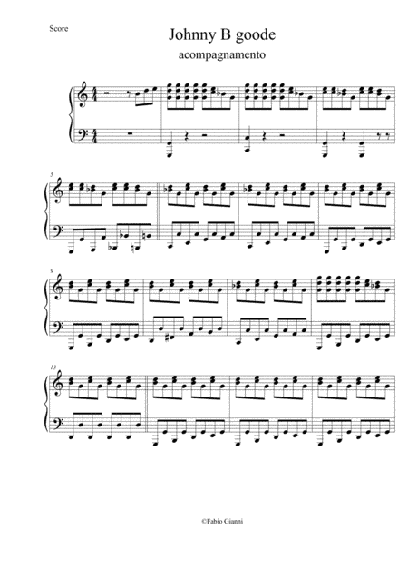 Johnny B. Goode (arr. Michael Chords)